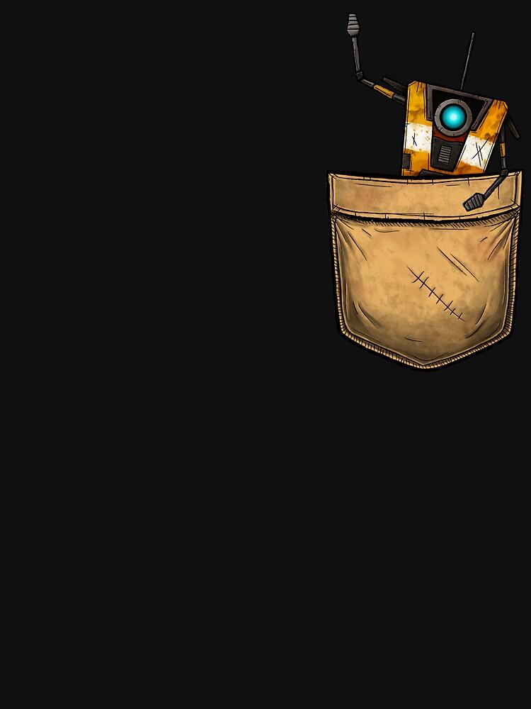 Pocket Claptrap - Borderlands Classic T-Shirt