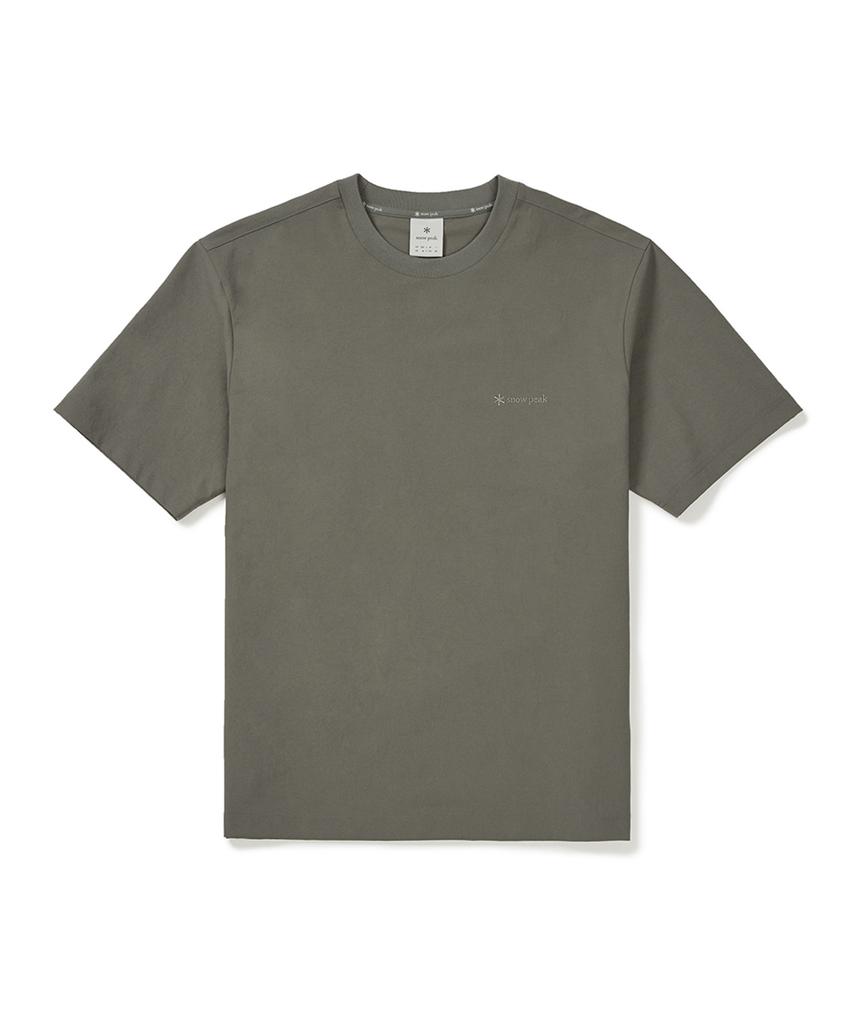 SNOWPEAK APPAREL Classic Woven Short Sleeve T-Shirt (S25Mutts16) Dark Khaki