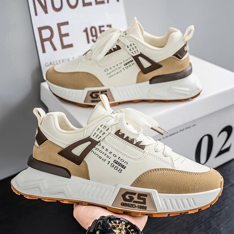 

Мужская повседневная модная трендовая обувь для скейтборда, нескользящая и износостойкая, универсальная повседневная обувь для скейтборда, мужская обувь 44 хаки