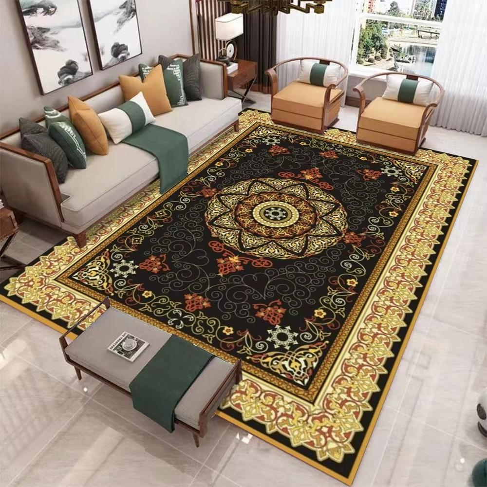 Luxury Bohemian Rugs Carpet Exotic Print Rug Home Decor Large Floor Mat for Spacious Living Room Bedroom Kitchen Classic