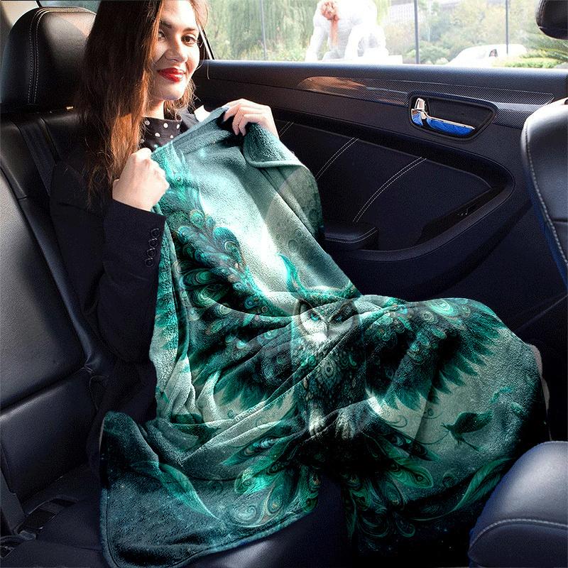 1pc Eagle Printing Lightweight Flannel Blanket, Comfortable and Warm Blanket, for Camping Sofa Bed and Couch Office, Suitable for Gift Blanke