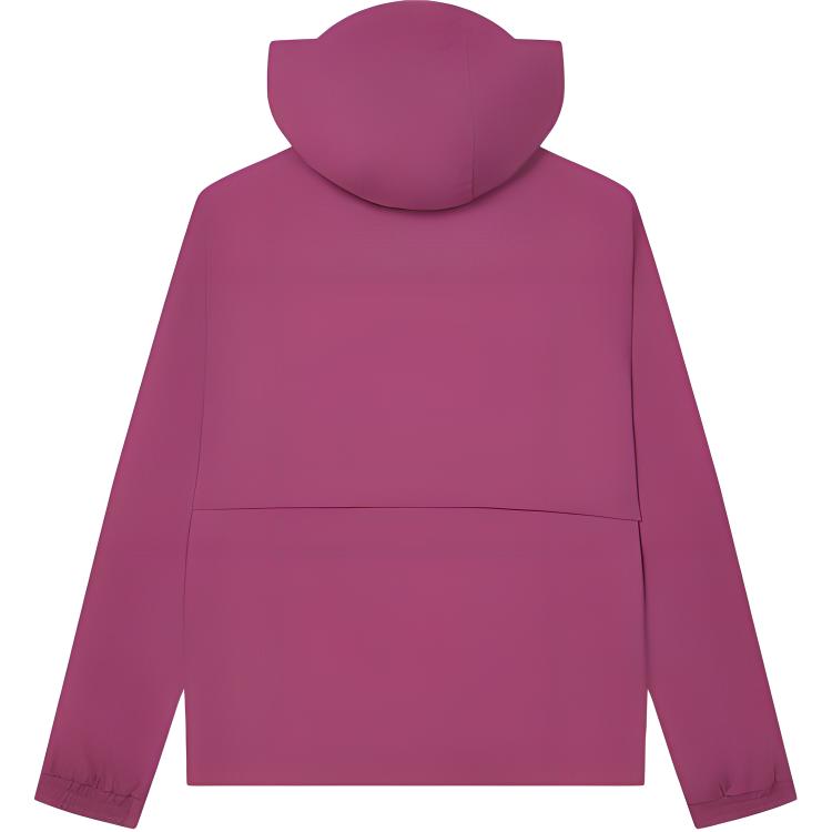 FILA Solid Color Loose Casual Hooded Jacket Men jackets Rose-Red F71M429702F-RD