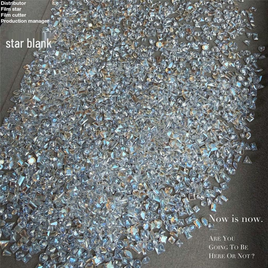Ice Clear Cognac Sea Salt Zirconia Rhinestone Mixed Pack for Nail Art