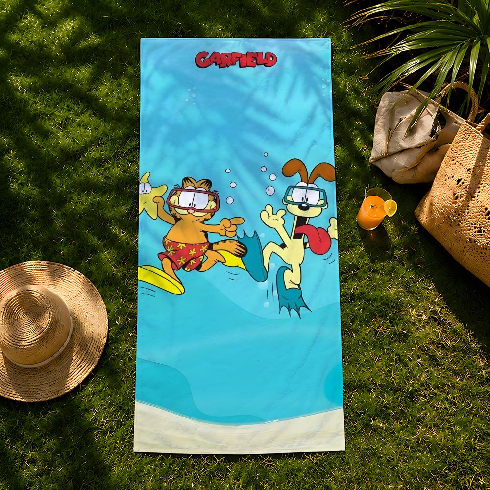 Character G-Garfield-d Towel beach towel, quick drying absorbent bath towel for Swim,Gym,Camping,Outdoor