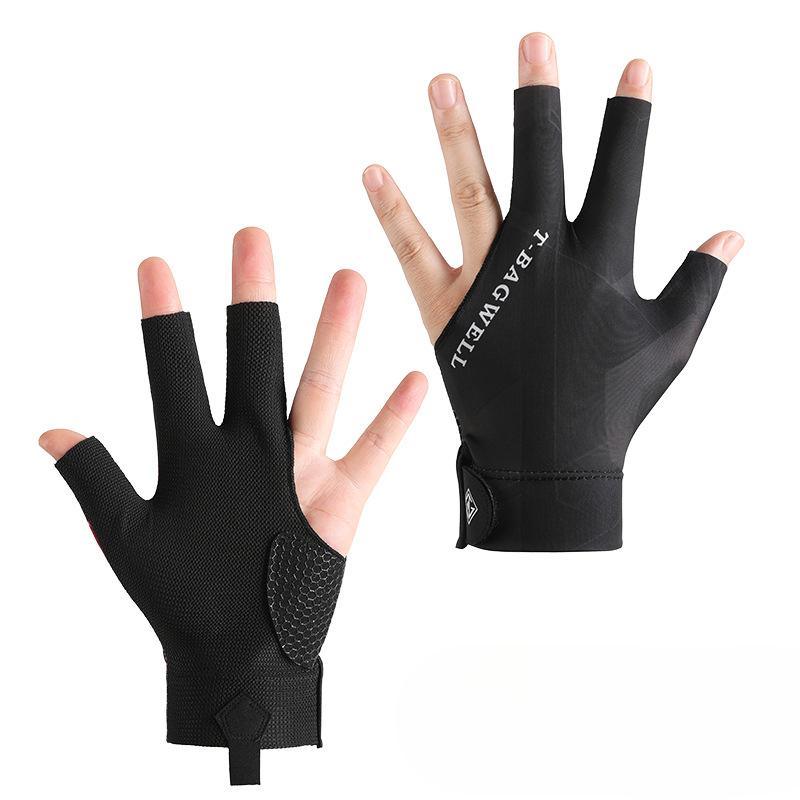 Billiard Gloves Three Finger Leak New Billiard Gloves Special Competition Snooker Lightweight Breathable High Elastic Non Slip Touch Screen