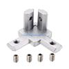 Y5GD 4 Pieces 3-Way End Corner Bracket Connector for Aluminum Extrusion 2020 3030 4040 Series Slot