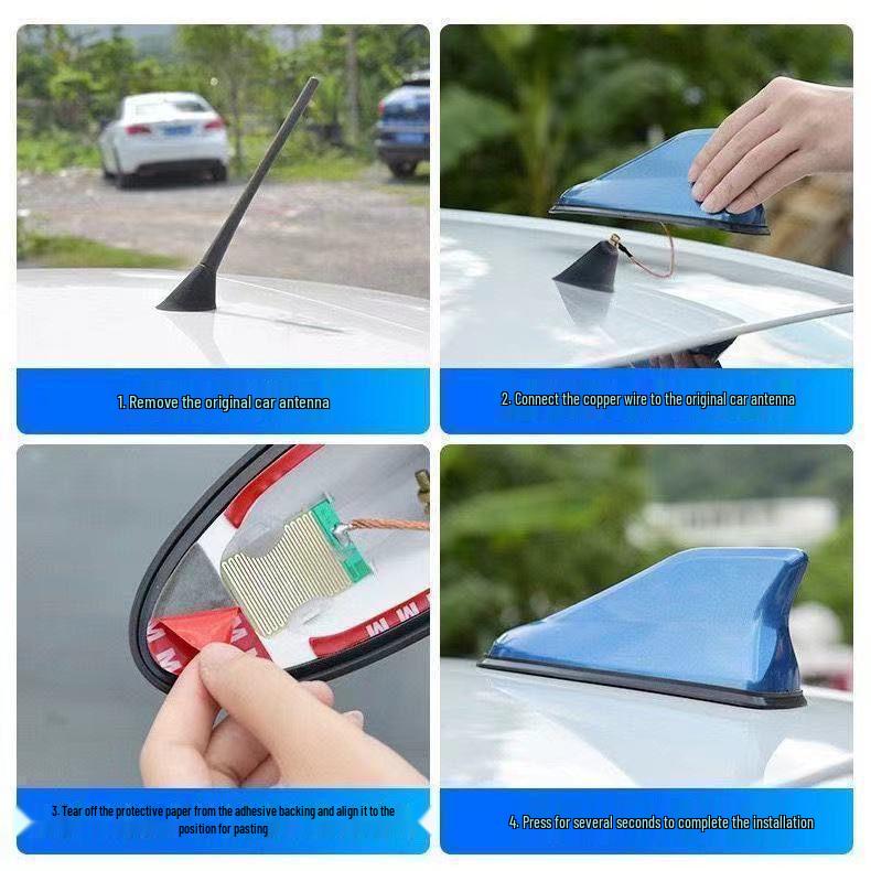 Second-Gen Shark Fin Car Antenna: Signal, Tail Wing & Decorative Upgrade Without Drilling