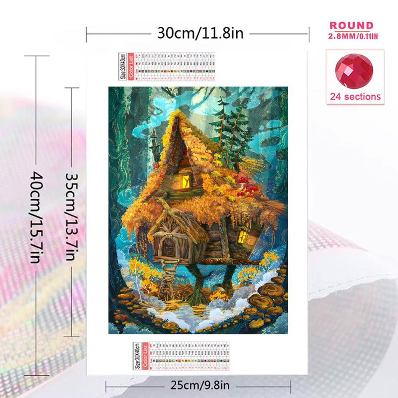 Baba Yaga 100% Round Full Drill 5D DIY Diamond Painting Embroidery Cross Stitch Rhinestone Décor
