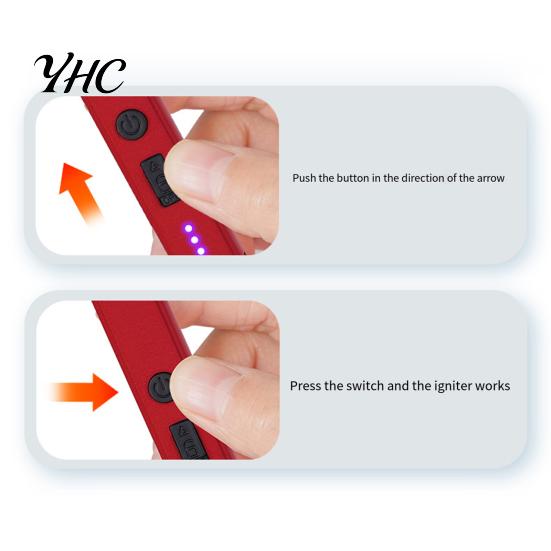 Splashproof Electric Igniter 1 Set USB Rechargeable Flameless Candle Windproof Pulse for Home Outdoor Camping Safe