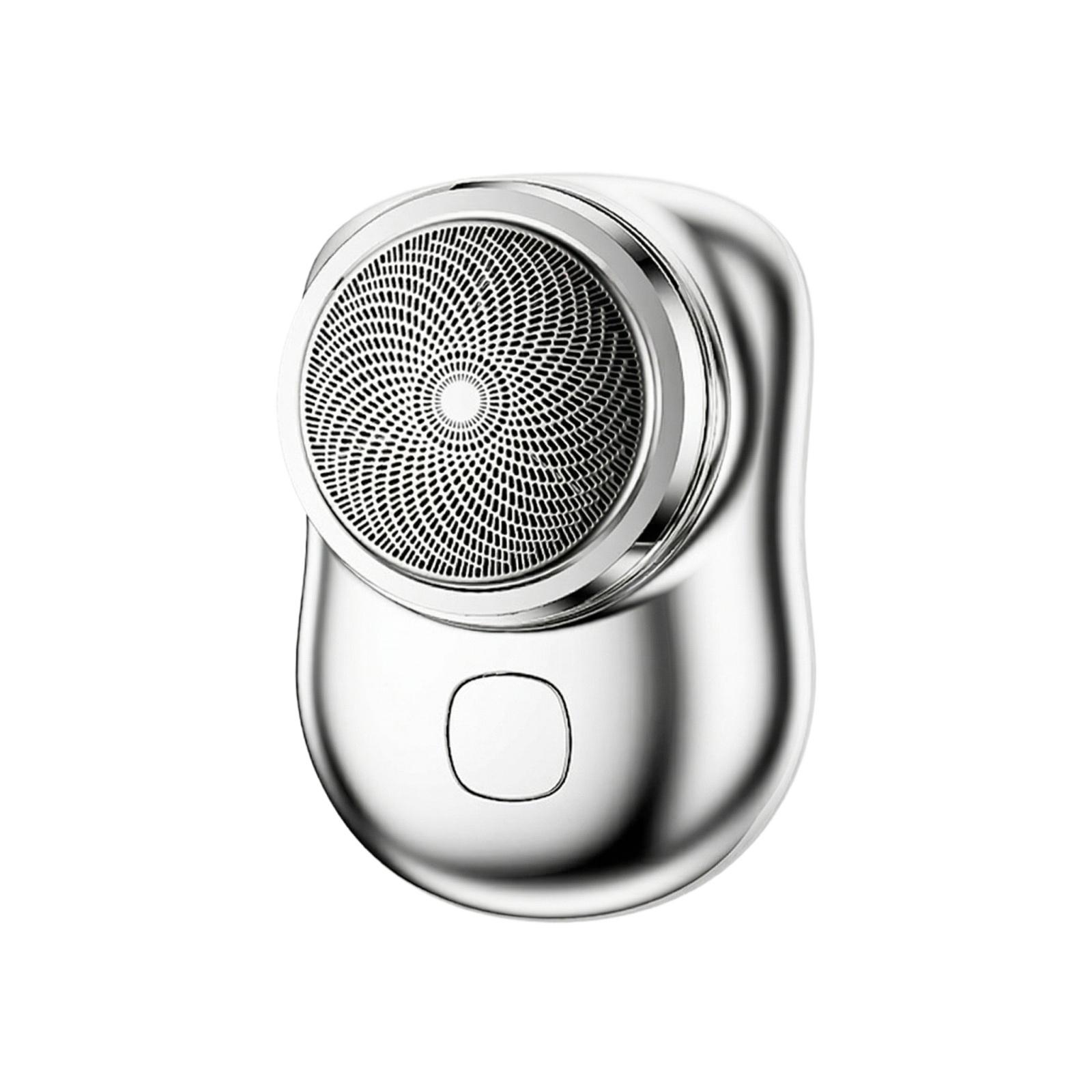 

Portable Electric Shaver USB Rechargeable Safety Razors Pocket Size Shaver Men s Shaver For Travel срібний