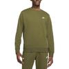 Nike Sweatshirts Men's Green Crew Neck Moderate Regular BV2667-326