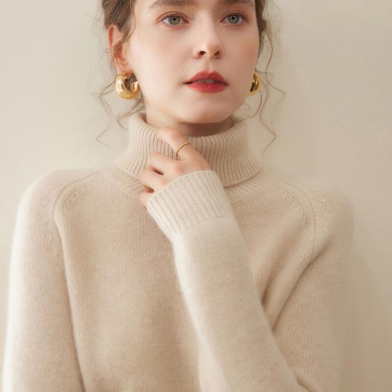 FanZhen Women's Winter Cashmere Turtleneck Sweater