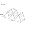 1pcs Stainless Steel Soap Dish with Wave Design Ceramic Tray for Bathroom Countertop Vanity Kitchen Organizer Organization