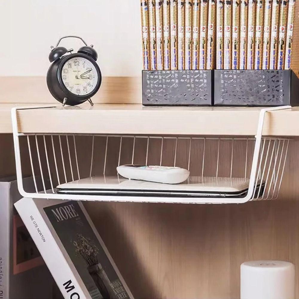 1 шт. Тримачі для настільної шафи Стелаж для зберігання в шафі Під столом Підвісна сітчаста корзина