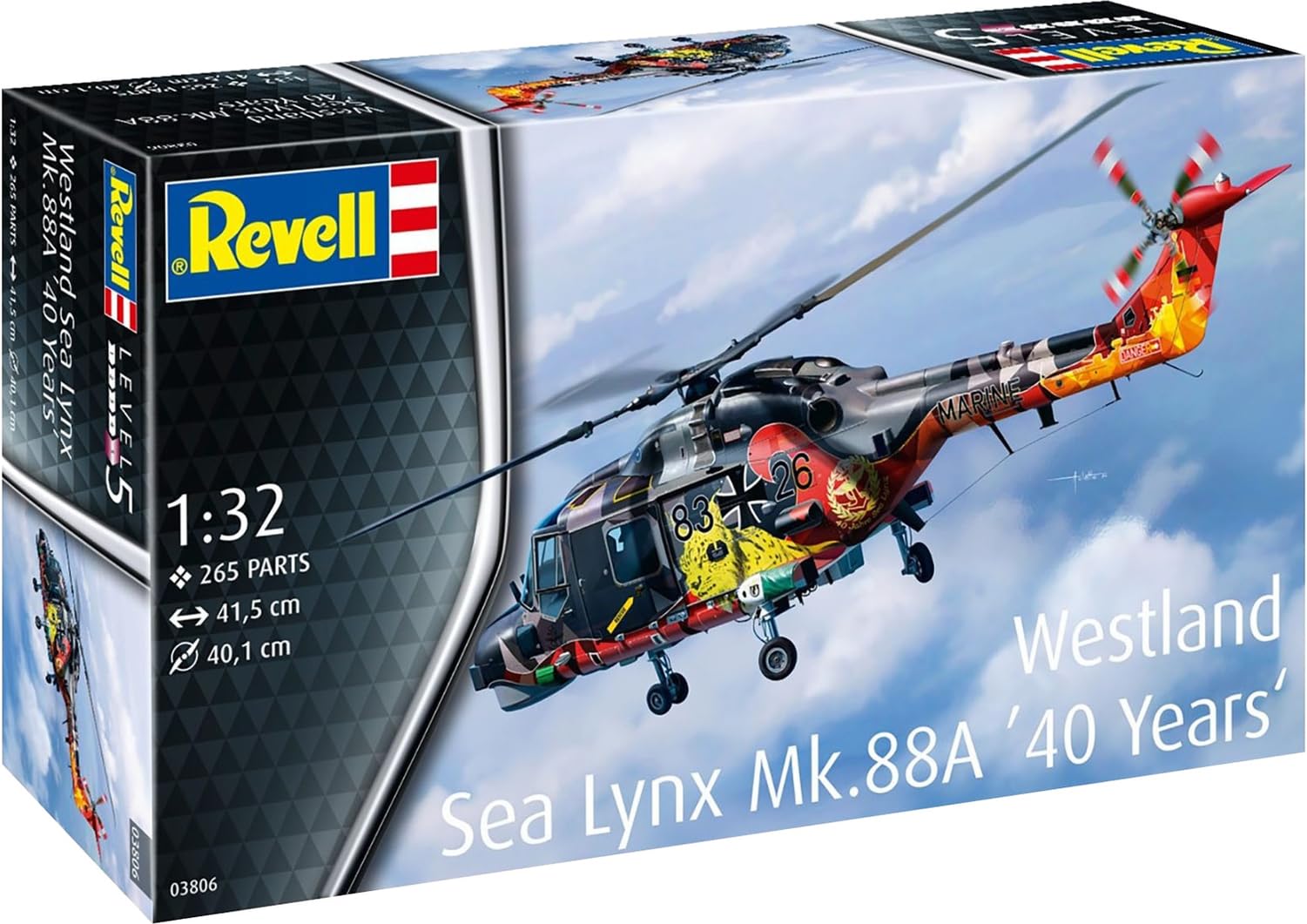 

Немецкий уровень Германия Westland Sea Lynx Пластиковая модель 03806 1/32 MK.88A