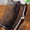 Heart-Shaped Cloisonné Copper and Zitan Wood Comb with Mortise and Tenon Jointing – Handmade for Smooth Hair