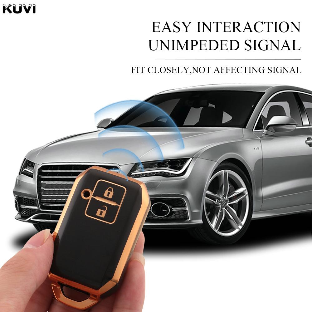 New Tpu Car Remote Key Case Cover Shell Fob For Suzuki Ertiga Swift  Wagon R Japanese Monopoly Type 3C Keychain Protector