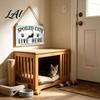 Rustic Pet Door Sign, House Wooden Home Decor Farmhouse Dog Wall Hanging Plaque, Country