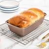 1 Pcs Rectangular Baking Bread Loaf Pan Black Golden Carbon Steel Nonstick Loaf Pan For Baking Homemade Bread Toast Brownies