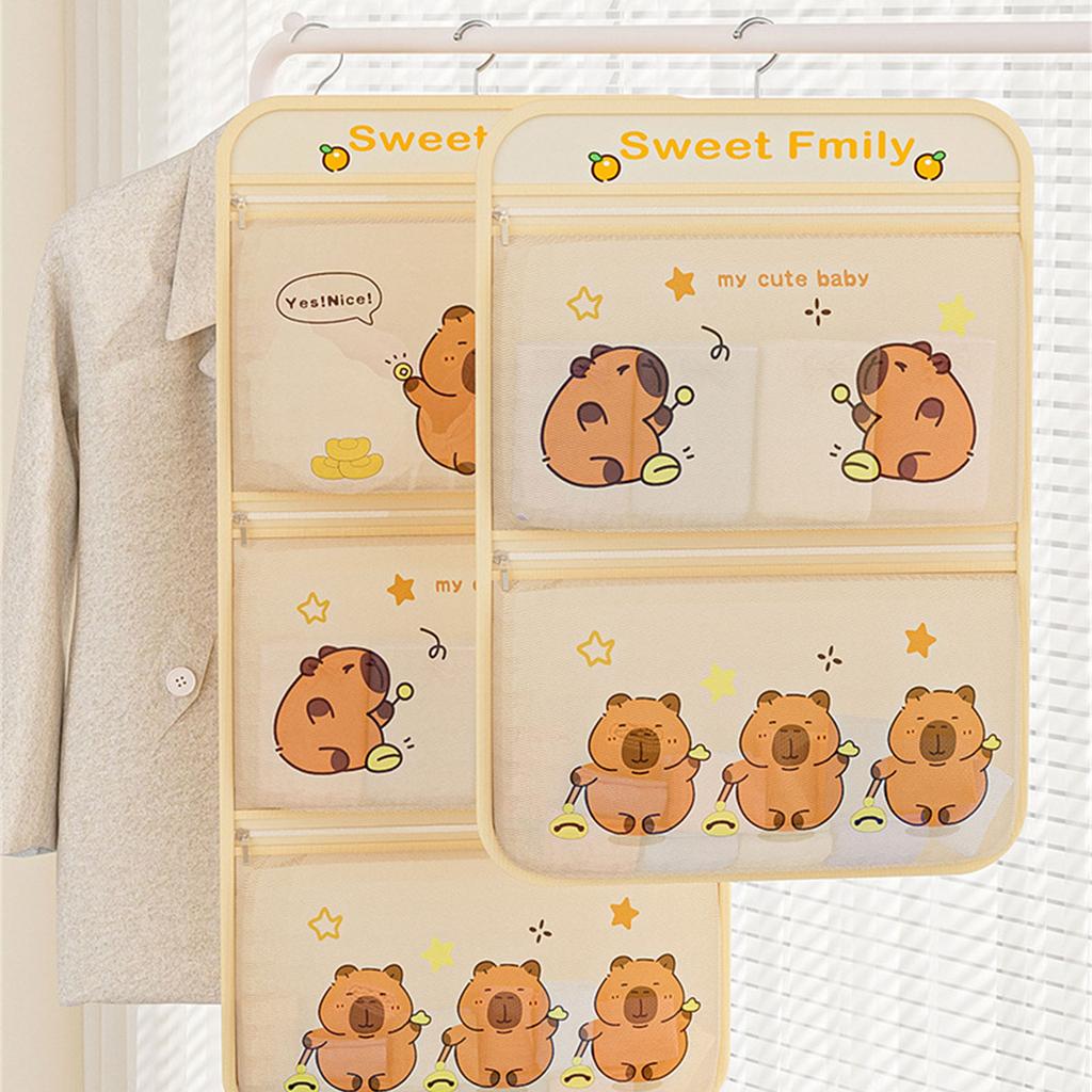 Space Saving Hanging Organizer With Multiple Pockets Waterproof Storage Bag For Kids Room Bathroom Or Bedroom Use