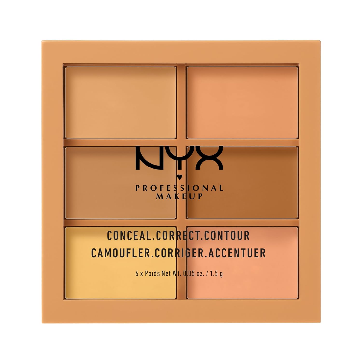 NYX Professional Makeup Палитра консилеров, корректоров и контуринга 02 ColorMedium Консилер 1,5 г
