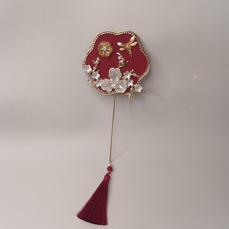 Chinese Style Wedding Photo Props: Bride & Bridesmaid Mini Fan
