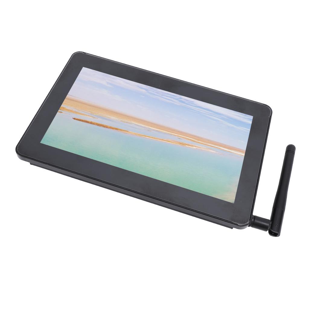 7 Inch Industrial Embedded Panel PC 1024x600 16:9 Dustproof Waterproof Capacitive Industrial Touch Screen Panel Computer EU Plug 100‑240V