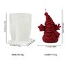Christmas Snowman Silicone Candle Mold DIY Snowman with Snowflake Christmas Tree Star Aromatherapy Candles Gypsum Holiday Decor