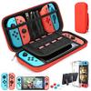 Etui na Switch Kompatybilne z Nintendo Switch, Zestaw 9 w 1 Akcesoriów z Etui do Przenoszenia, Dockowalny Etui Ochronne