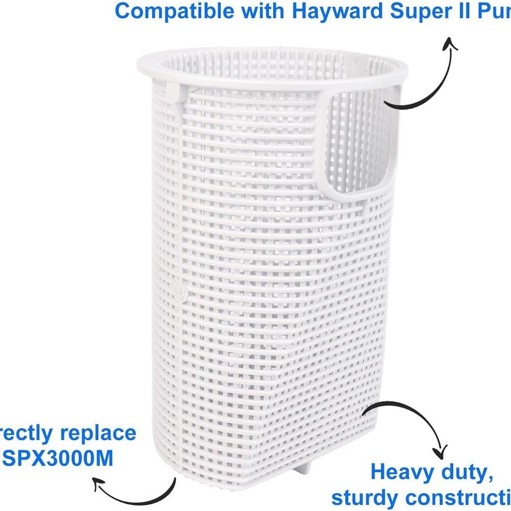 Replacement Filter Basket For Hayward ForSuper II SP3000 Pump B-207 Skimmer Accessory Plastic Debris Catcher