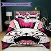 Cartoon Rabbit Pattern Bedding,Quilt Set Quilt Cover Pillowcase Home Birthday Gift (1*duvet cover+2*pillowcase,without core)ZSJT0917257