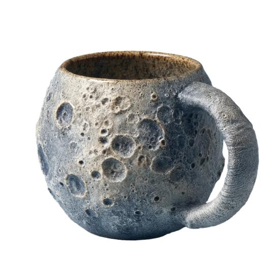 Space-Themed Coffee Cups with Ergonomic Handle Dishwasher Safe Space Embossed Planet Mugs Solar System Planet Mugs