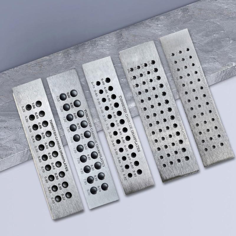 Professional Jewelry Wire Draw Plate Crafting Wire Tool Professional Jewelers Tool Carbon Steel Drawplate for Jewelry