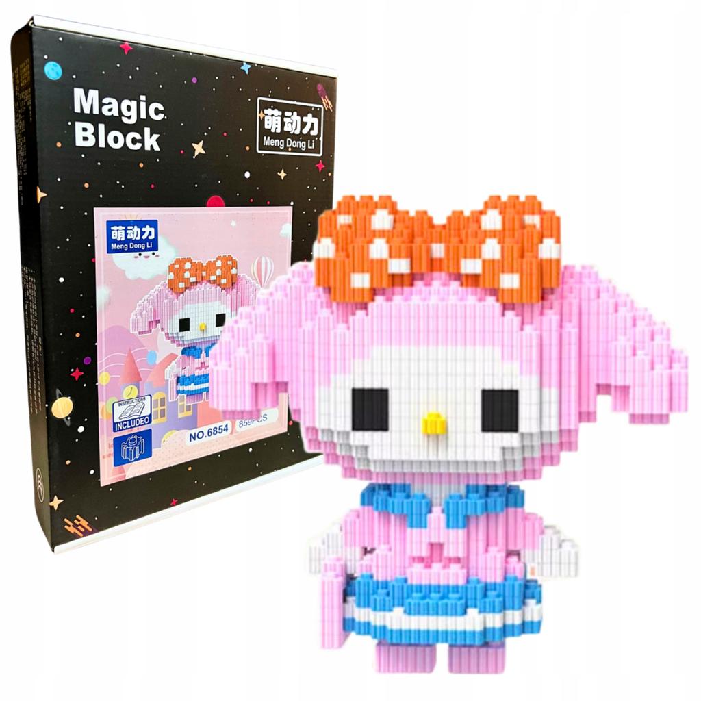 Kuromi Construction Brick Set Sanrio Building Blocks 859 Pcs.