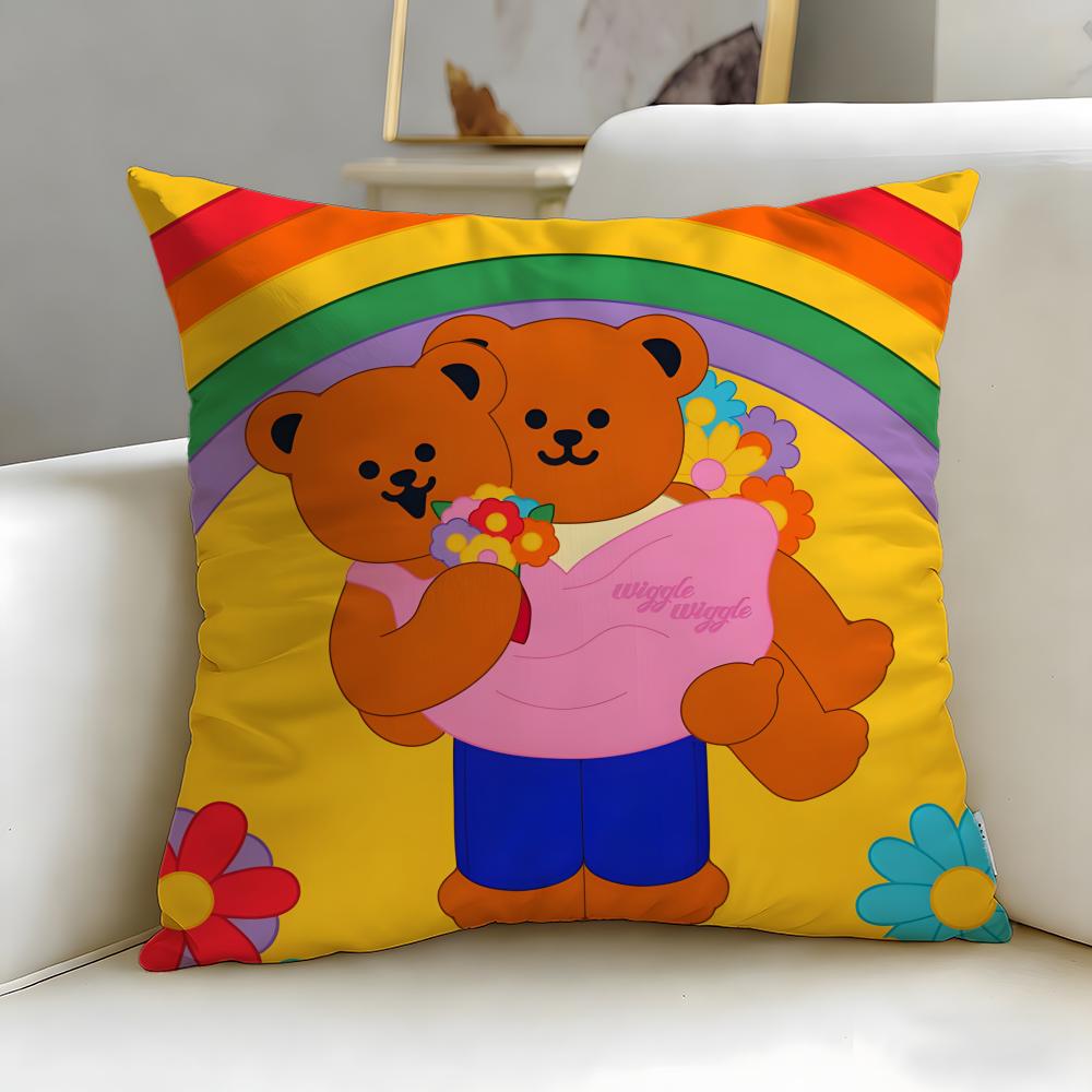 Beliebte Marke wiggle wiggle Kissenbezug Weich Leicht zu waschen Kissenhülle Vielseitig für Sofa Bett Reise und Büro