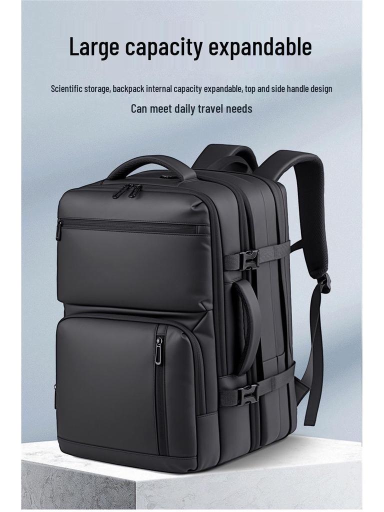 Customizable Logo Commuter Travel Backpack - Expandable, Large Capacity, Fashionable Business and Laptop Bag