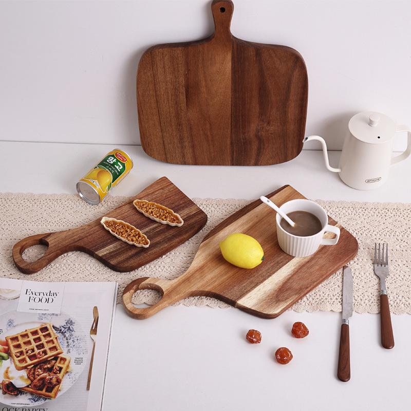 Acacia Wood Anniversary Tray & Cutting Board