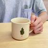 Japanese High-value Small Tree Ceramic Cup Ins Cream Mug Cute Household Couple Milk Cup Oat Cup
