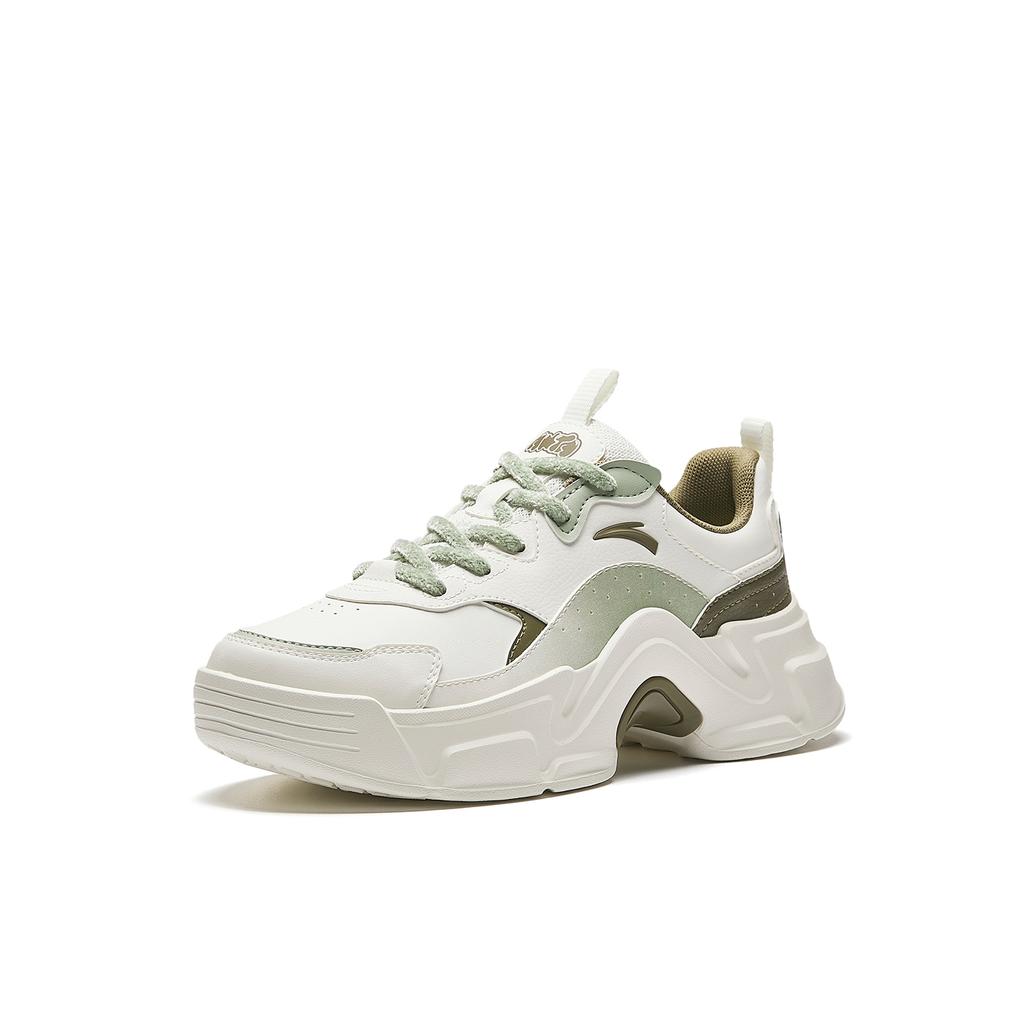 Anta Rabbit Shoes Abrasion Resistant Slip Resistant Casual Shoes Women's White Green 922618851-3