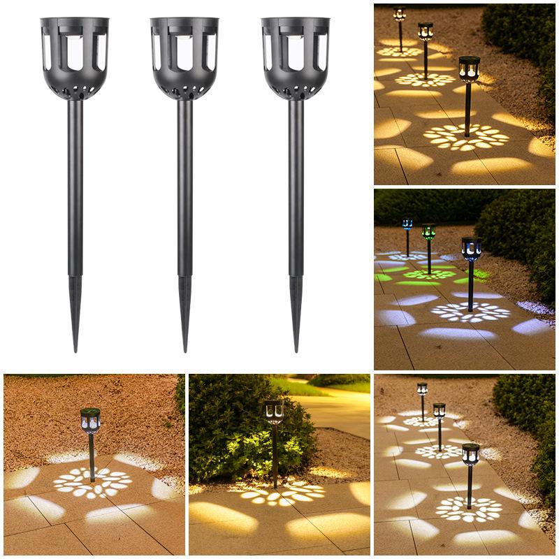 Solar Ground Stake Lights - Waterproof Outdoor Lawn and Garden Decor
