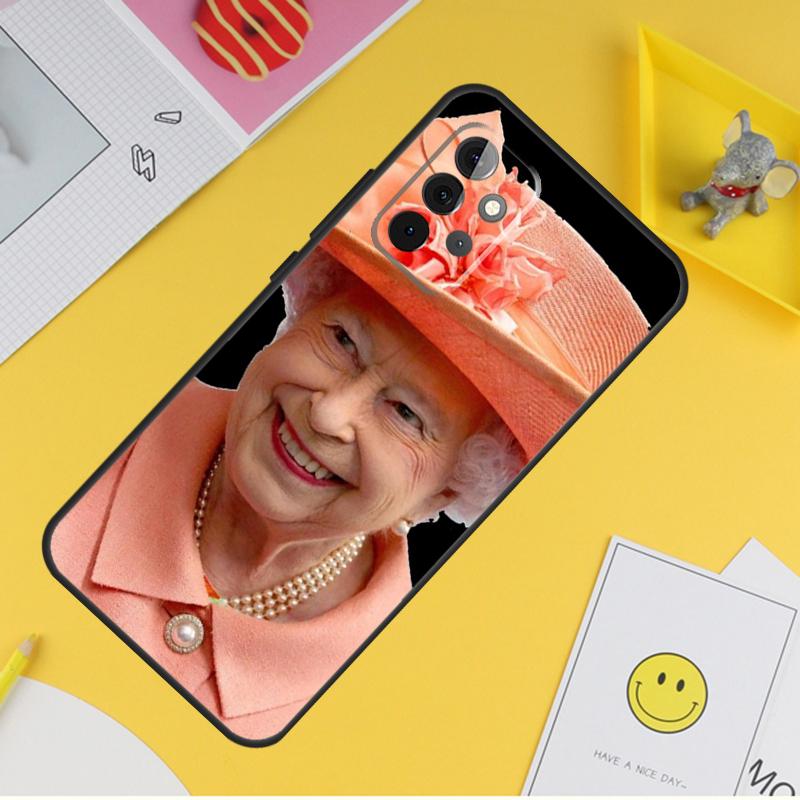 England Queen Elizabeth II For Samsung Galaxy A14 A34 A54 A12 A32 A52 A51 A71 A53 A33 A13 A15 A25 A35 A55 Phone Case