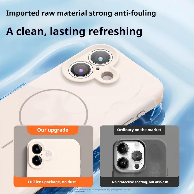 Luxury Liquid Silicone For Magsafe Magnetic Wireless Charger Case For For Iphone 16 15 14 Plus 13 12 Pro Max Shockproof Soft Cover
