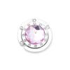 Round 12-Side Diamond Handbag Hook - Multi-Color Metal Hanger