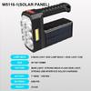 Bulbs Solar 8LED Charging Handheld Flashlight USB Charge Portable Lamp 4 Bright Lighting Modes Outdoor Camping Searchlight