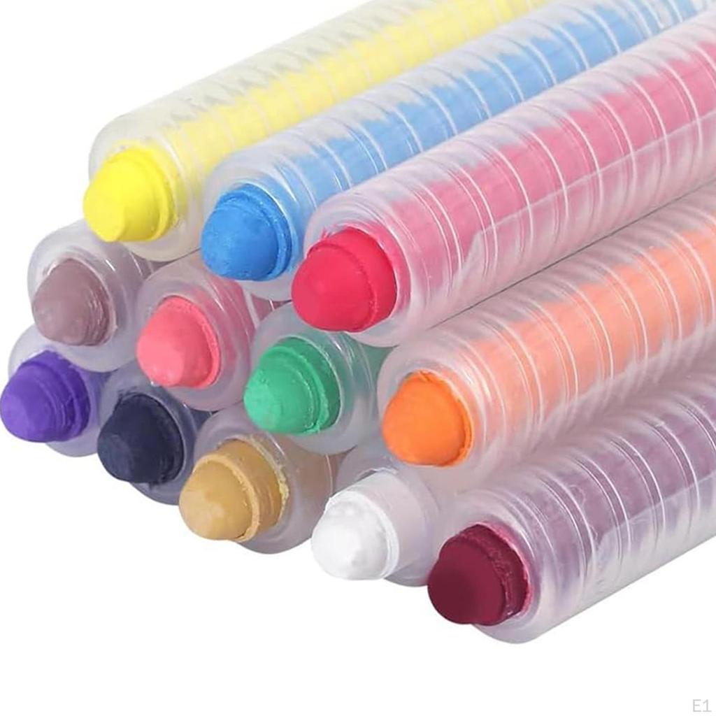 12 Farben Bürgersteig Kreiden für Kinder Kind staubfrei im Freien Büro