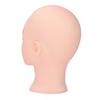 PVC Bald Mannequin Head with Makeup Wig Hat Display Model Head Mannequin Head for Practicing Massage Hairdressing Displaying Wigs