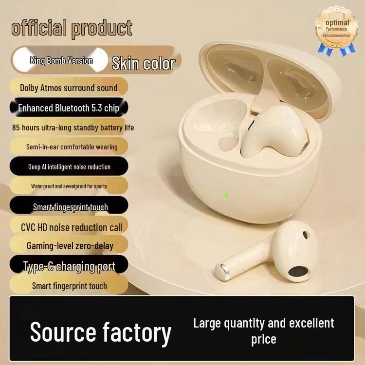25 New H7 Bluetooth Noise-Cancelling Wireless Semi-In-Ear Universal Sports Gaming Headphones