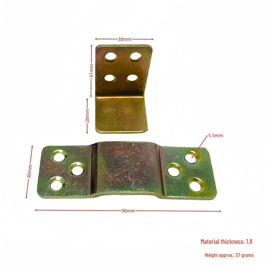 Konzola pantu zábradlí postele ve tvaru U z masivního dřeva s vkládací přezkou