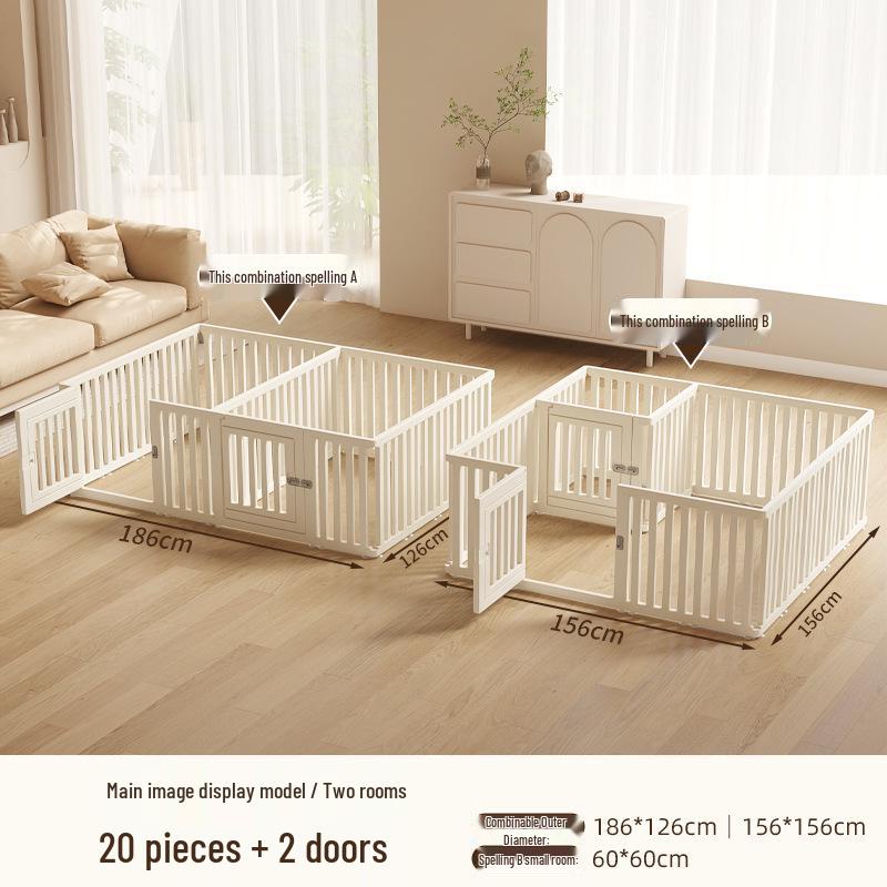 Indoor Dog Safety Barrier - Pet Fence & Anti-Escape Cage for Small Dogs