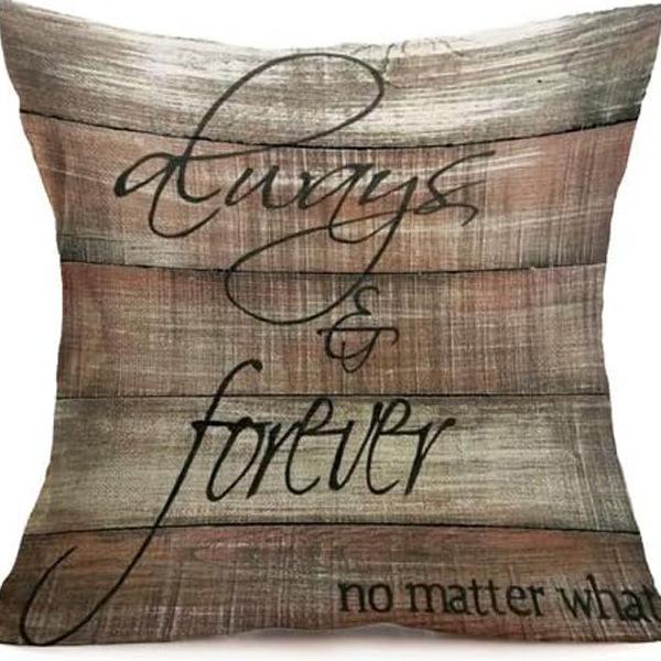 American Retro Printed Linen Pillowcase Living Room Sofa Office Pillow Car Cushion Cover
